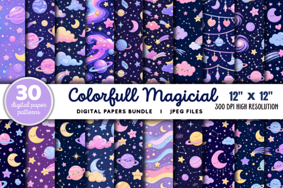 Download Colorful Magical Digital Backgrounds - Digital Collection