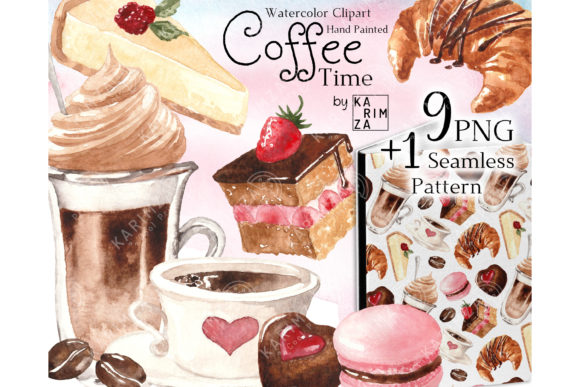 Download Watercolor Coffee Clipart for Cafe Menu - Menu Collection