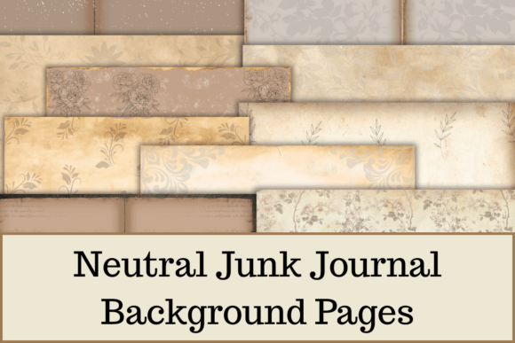 Download Neutral Junk Journal Background Pages, - Premium Resources
