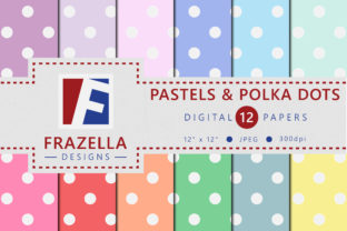Download Pastel & Polka Dots Digital Paper Collection - Digital Collection