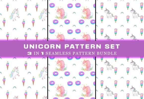 Download Unicorn Seamless Pattern Digital Papers - Digital Collection