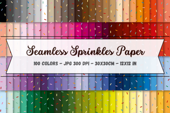 Download Seamless Sprinkles Digital Paper - Digital Collection