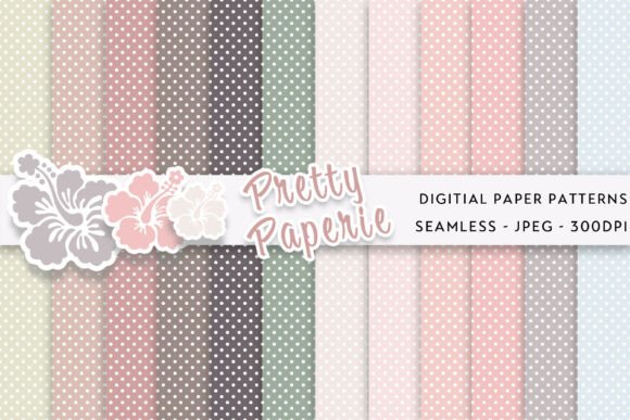 Download 12 Polka Dot Digital Paper Backgrounds - Digital Collection