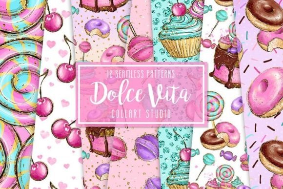 Download Candy Digital Papers, Fabric Design - Digital Collection