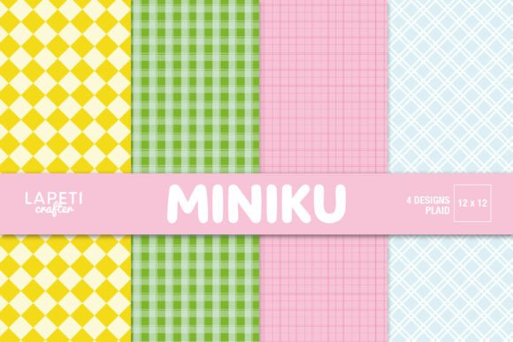Download Pastel Plaid Digital Papers for Scrap - Digital Collection