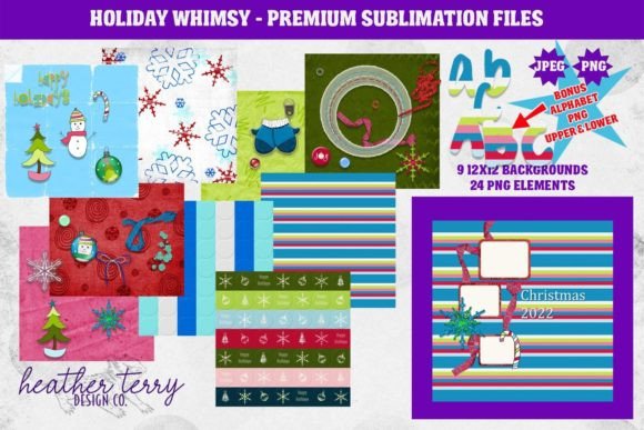 Download Holiday Whimsy Digital Scrapbook Kit - Digital Collection