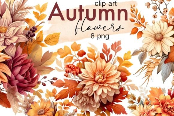 Download Autumn Bouquets Png Clipart-Fall Flowers - Fall flowers Collection