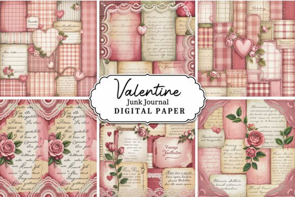 Download Valentine Junk Journal Background - Premium Resources